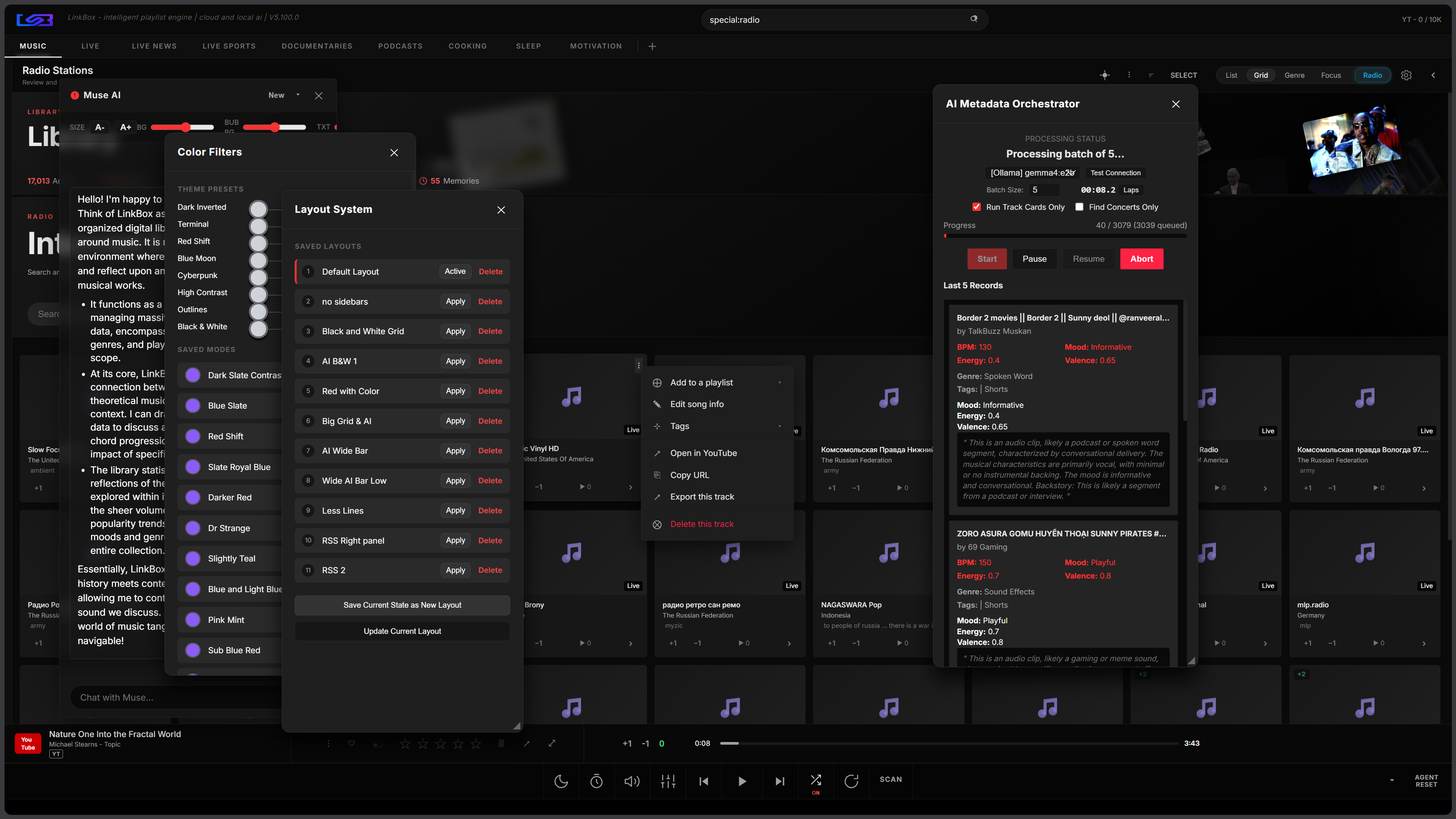 Layouts and AI organizing